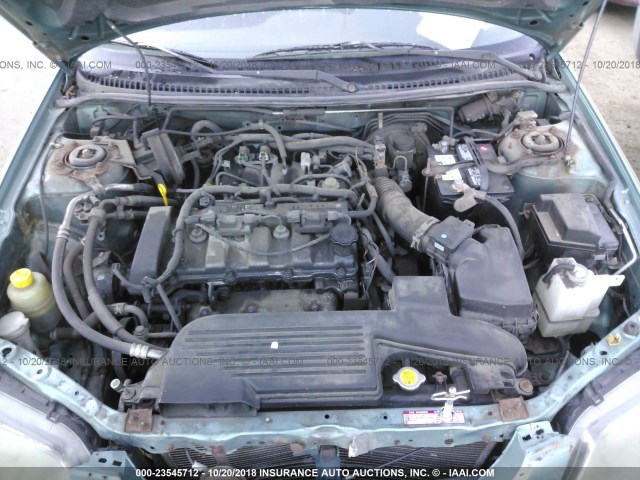 JM1BJ226210445313 - 2001 MAZDA PROTEGE LX/ES მწვანე ფოტო 10