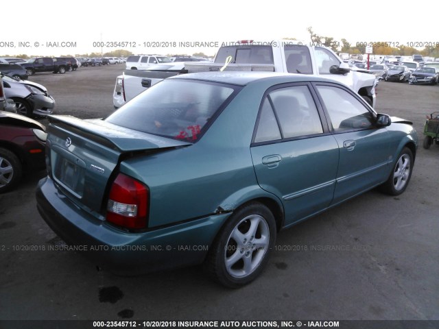 JM1BJ226210445313 - 2001 MAZDA PROTEGE LX/ES მწვანე ფოტო 4