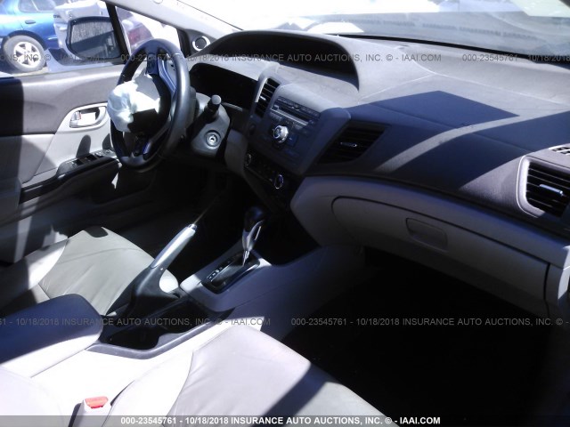 2HGFB2F96CH596108 - 2012 HONDA CIVIC EXL GRAY photo 5
