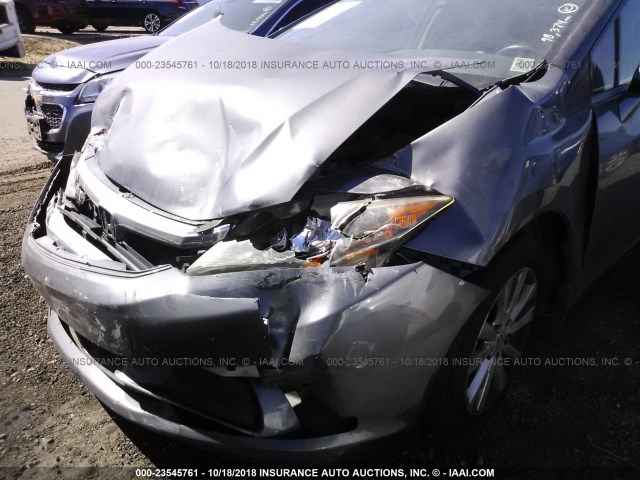 2HGFB2F96CH596108 - 2012 HONDA CIVIC EXL GRAY photo 6
