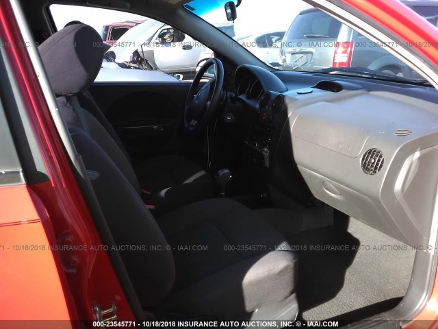 KL1TD666X7B763701 - 2007 CHEVROLET AVEO LS RED photo 5