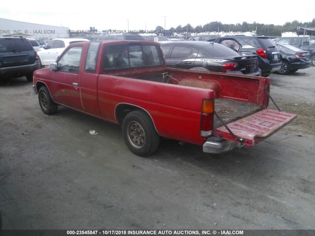 1N6SD16S5SC350427 - 1995 NISSAN TRUCK KING CAB XE RED photo 3