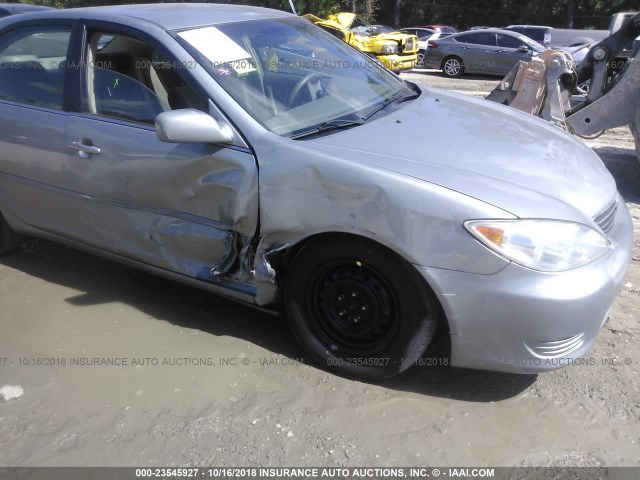 4T1BE30K05U501432 - 2005 TOYOTA CAMRY LE/XLE/SE SILVER photo 6