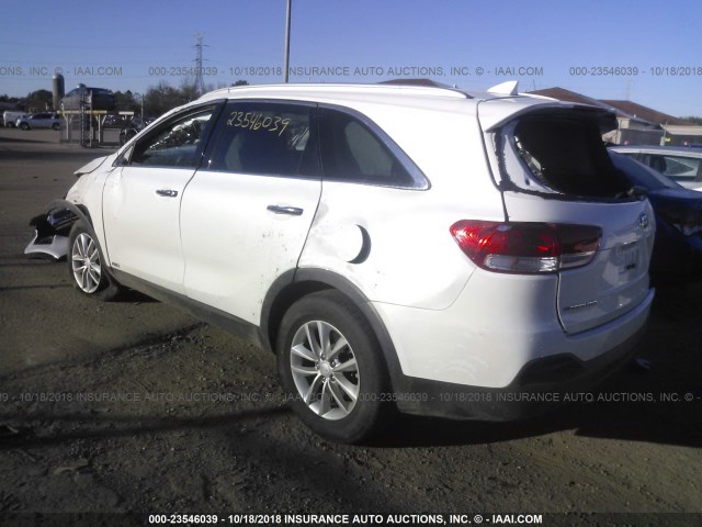 5XYPGDA33HG275068 - 2017 KIA SORENTO LX/L WHITE photo 3