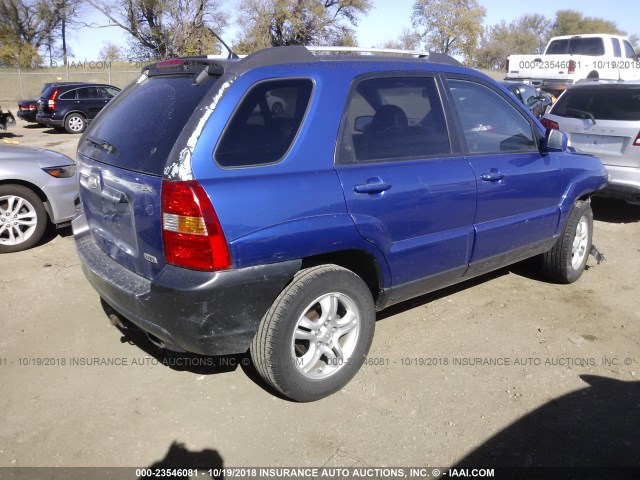 KNDJF723067168241 - 2006 KIA NEW SPORTAGE  BLUE photo 4