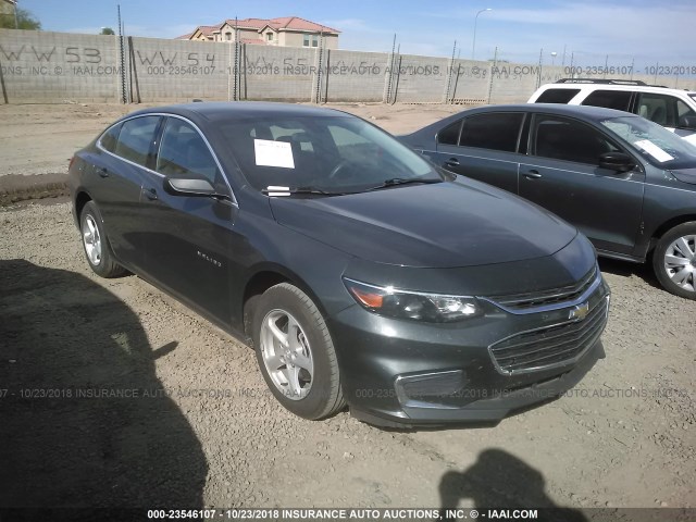 1G1ZC5ST5HF181570 - 2017 CHEVROLET MALIBU LS 灰色 照片 1