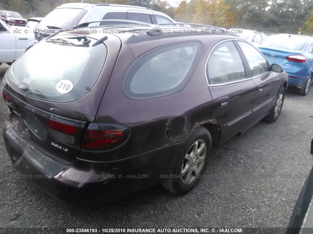 1MEHM59S31G630191 - 2001 MERCURY SABLE LS PREMIUM MAROON photo 4