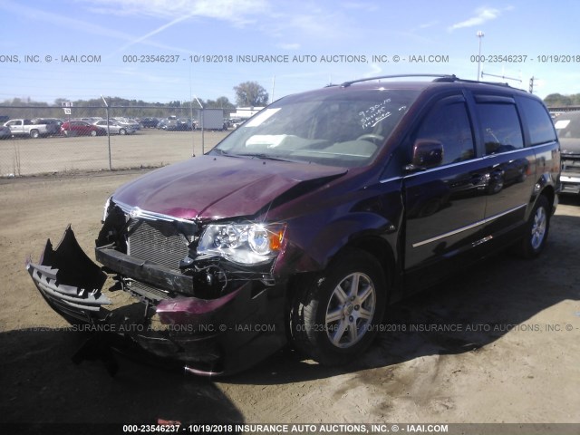 2A8HR541X9R530125 - 2009 CHRYSLER TOWN & COUNTRY TOURING MAROON photo 2