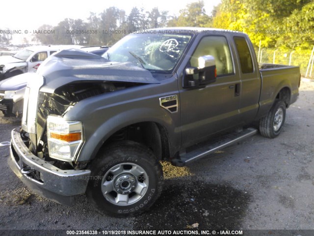 1FTSX2B52AEB33677 - 2010 FORD F250 SUPER DUTY GRAY photo 2