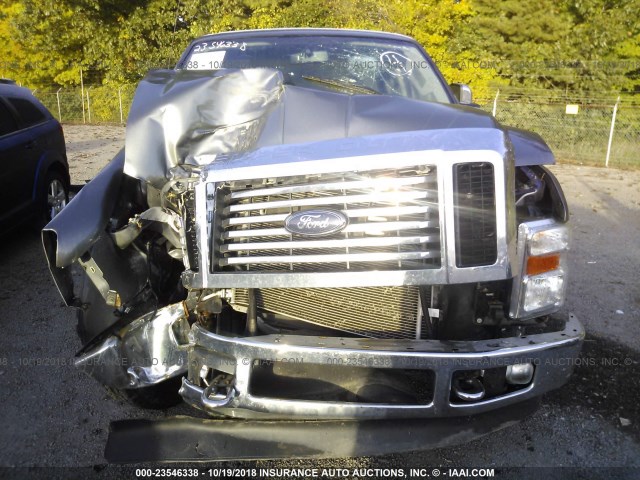 1FTSX2B52AEB33677 - 2010 FORD F250 SUPER DUTY GRAY photo 6