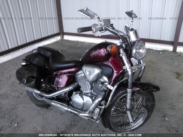 JH2PC2102JM000809 - 1988 HONDA VT600 C MAROON photo 1