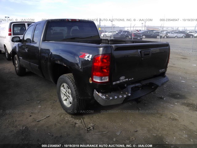 1GTEK19J18Z293478 - 2008 GMC SIERRA K1500 BLACK photo 3