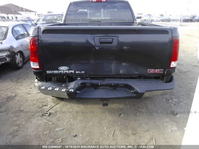 1GTEK19J18Z293478 - 2008 GMC SIERRA K1500 BLACK photo 6