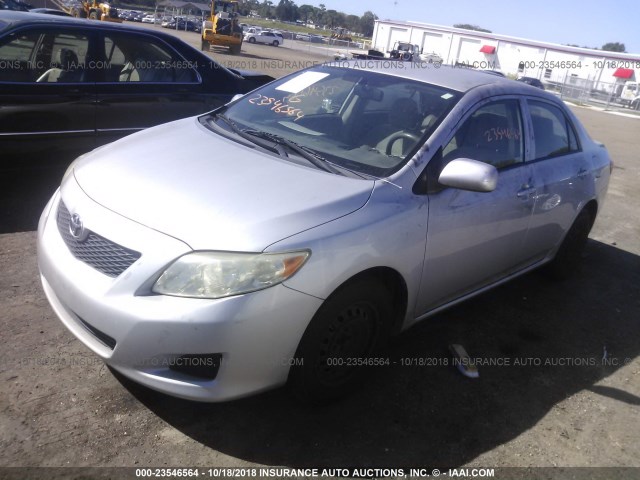 JTDBL40E299081563 - 2009 TOYOTA COROLLA LE/XLE SILVER photo 2