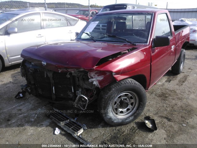 1N6SD11S4SC414884 - 1995 NISSAN TRUCK E/XE RED photo 2