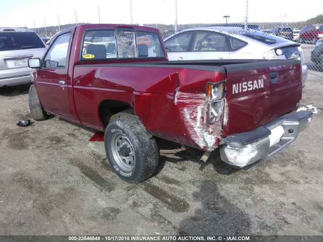 1N6SD11S4SC414884 - 1995 NISSAN TRUCK E/XE RED photo 3