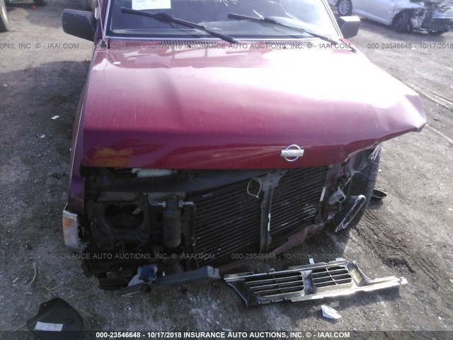 1N6SD11S4SC414884 - 1995 NISSAN TRUCK E/XE RED photo 6
