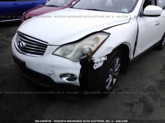 JNKAJ09F58M361042 - 2008 INFINITI EX35 JOURNEY WHITE photo 6