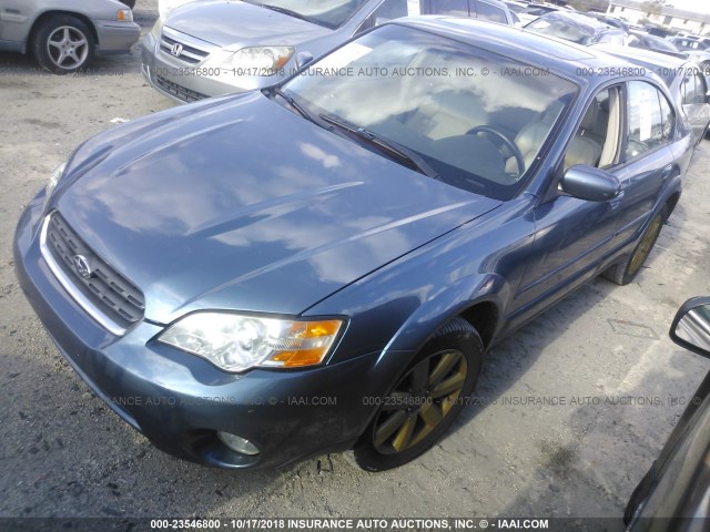 4S4BL62C167210614 - 2006 SUBARU LEGACY OUTBACK 2.5I LIMITED BLUE photo 2