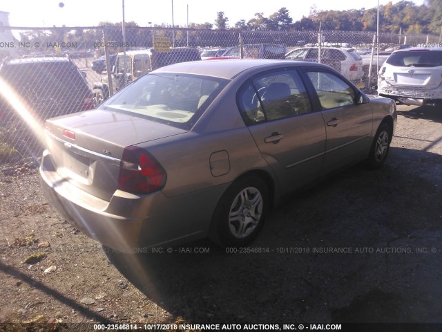 1G1ZS58F27F239072 - 2007 CHEVROLET MALIBU LS თაფლისფერი ფოტო 4