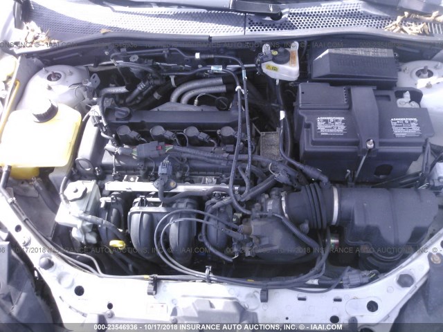 1FAFP34N37W196350 - 2007 FORD FOCUS ZX4/S/SE/SES 银色 照片 10