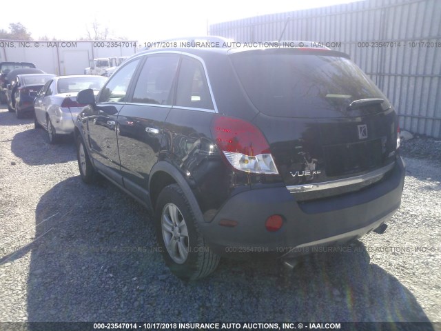 3GSDL43N98S656939 - 2008 SATURN VUE XE BLACK photo 3