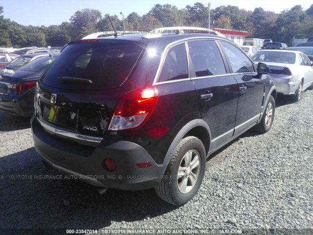 3GSDL43N98S656939 - 2008 SATURN VUE XE BLACK photo 4