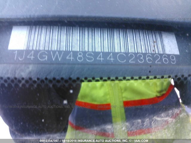 1J4GW48S44C236269 - 2004 JEEP GRAND CHEROKEE LAREDO/COLUMBIA/FREEDOM 黑色 照片 9