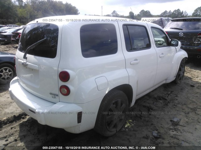 3GNCA13BX9S619926 - 2009 CHEVROLET HHR LS Blanco foto 4