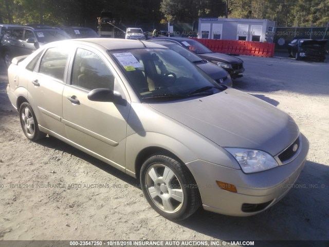 1FAFP34N17W311656 - 2007 FORD FOCUS ZX4/S/SE/SES GOLD photo 1