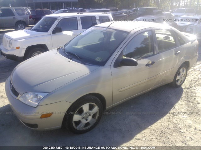1FAFP34N17W311656 - 2007 FORD FOCUS ZX4/S/SE/SES GOLD photo 2