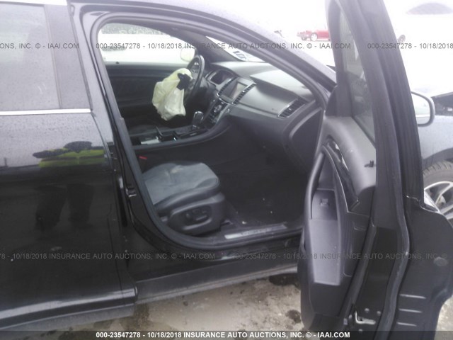 1FAHP2KT3DG140435 - 2013 FORD TAURUS SHO BLACK photo 5