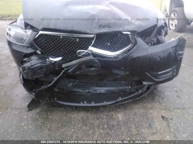 1FAHP2KT3DG140435 - 2013 FORD TAURUS SHO BLACK photo 6