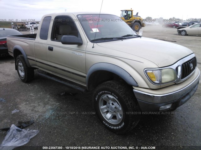 5TESN92N32Z028322 - 2002 TOYOTA TACOMA XTRACAB PRERUNNER ოქროსფერი ფოტო 1