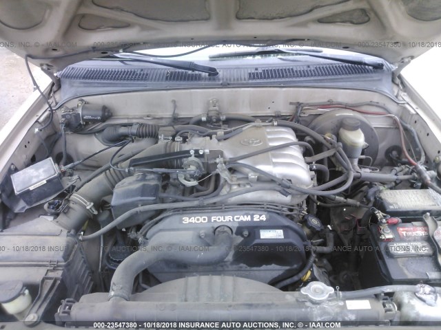 5TESN92N32Z028322 - 2002 TOYOTA TACOMA XTRACAB PRERUNNER ოქროსფერი ფოტო 10