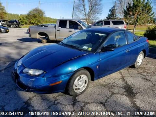 1G8ZN12811Z282996 - 2001 SATURN SC1 BLUE photo 2