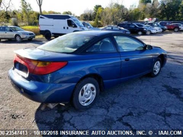 1G8ZN12811Z282996 - 2001 SATURN SC1 BLUE photo 4