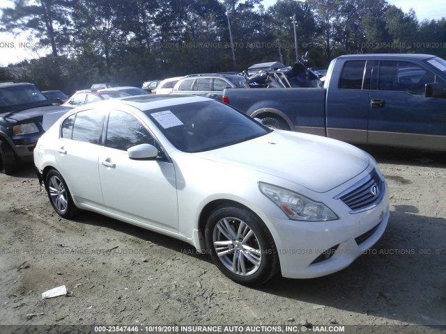 JN1CV6AP6AM401997 - 2010 INFINITI G37 SPORT WHITE photo 1