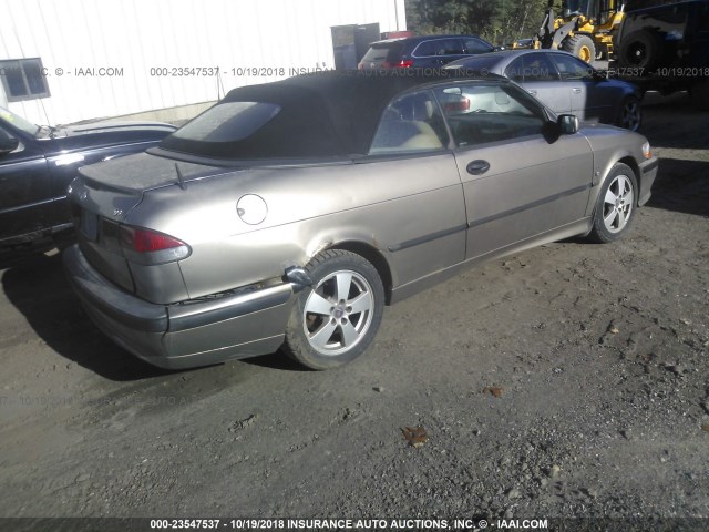 YS3DF78K637010759 - 2003 SAAB 9-3 SE BROWN photo 4