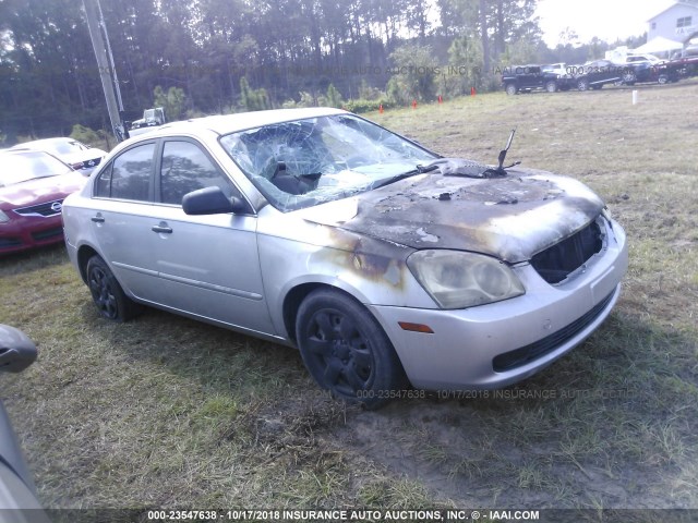 KNAGE123365024217 - 2006 KIA OPTIMA LX/EX SILVER photo 1