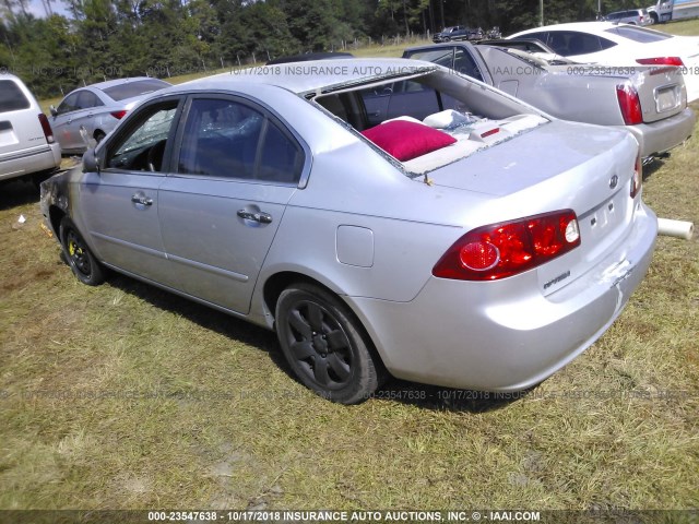 KNAGE123365024217 - 2006 KIA OPTIMA LX/EX SILVER photo 3