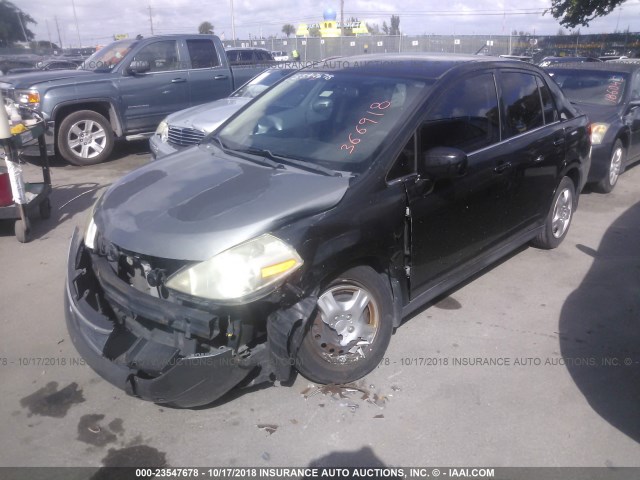 3N1BC11E68L366918 - 2008 NISSAN VERSA S/SL BLACK photo 6