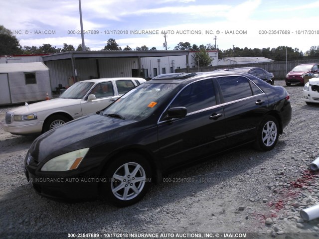 1HGCM66593A057756 - 2003 HONDA ACCORD EX BLACK photo 2