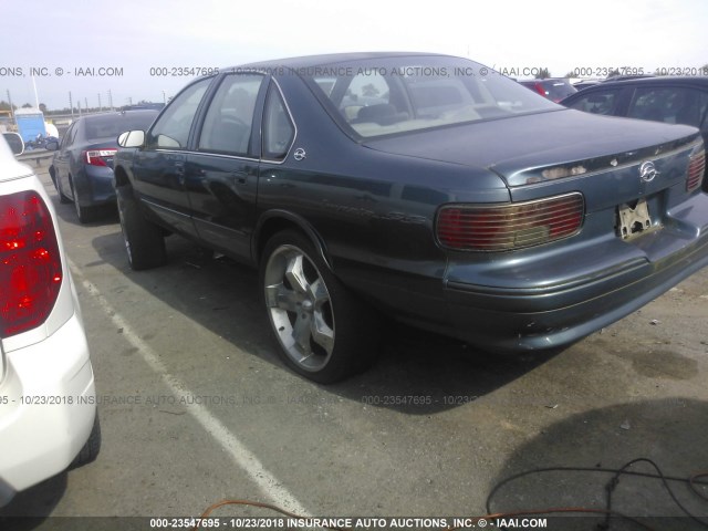1G1BL52P1TR145354 - 1996 CHEVROLET CAPRICE / IMPALA CLASSIC/SS GREEN photo 3