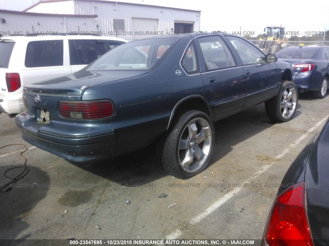 1G1BL52P1TR145354 - 1996 CHEVROLET CAPRICE / IMPALA CLASSIC/SS GREEN photo 4