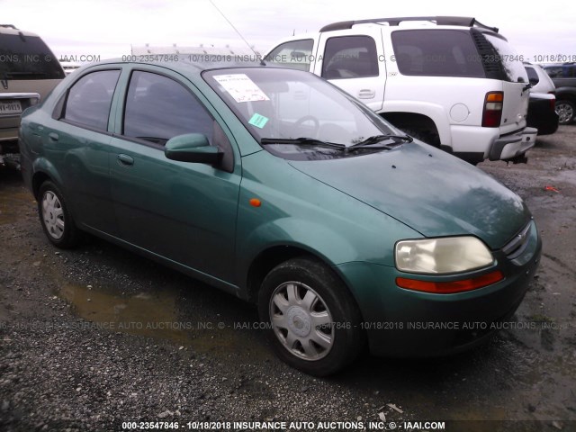 KL1TJ52644B270231 - 2004 CHEVROLET AVEO LS GREEN photo 1