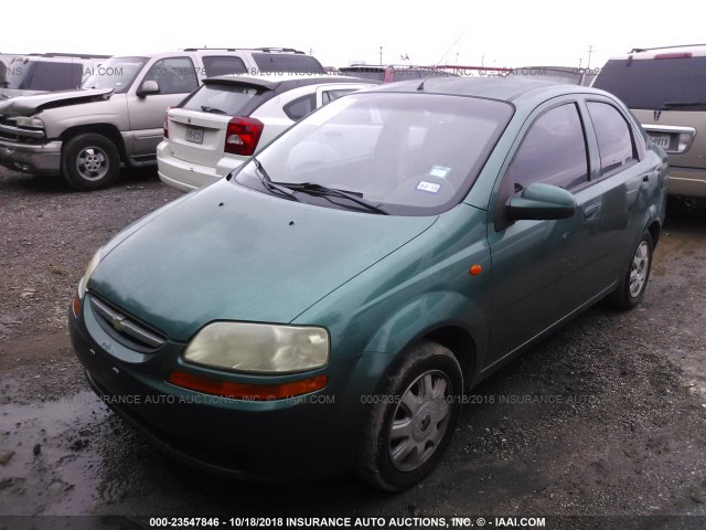 KL1TJ52644B270231 - 2004 CHEVROLET AVEO LS GREEN photo 2
