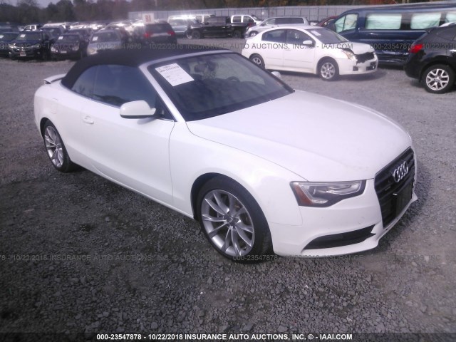 WAULFAFH4DN001060 - 2013 AUDI A5 PREMIUM PLUS WHITE photo 1