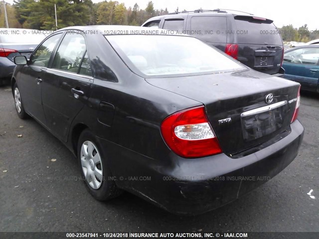 4T1BE32K43U218445 - 2003 TOYOTA CAMRY LE/XLE/SE BLACK photo 3