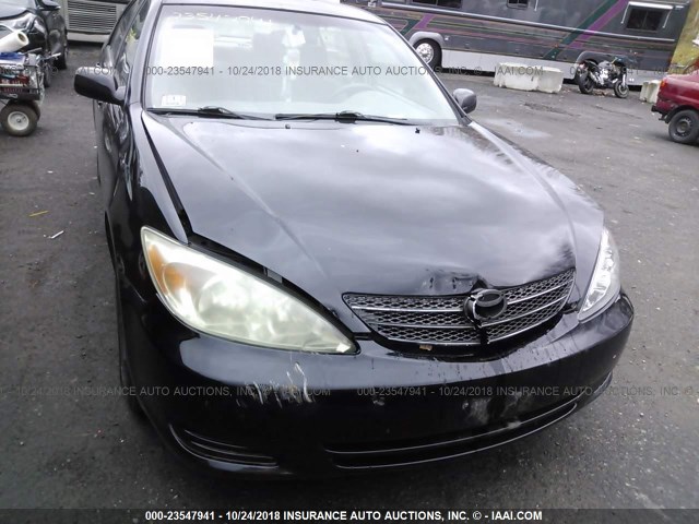 4T1BE32K43U218445 - 2003 TOYOTA CAMRY LE/XLE/SE BLACK photo 6